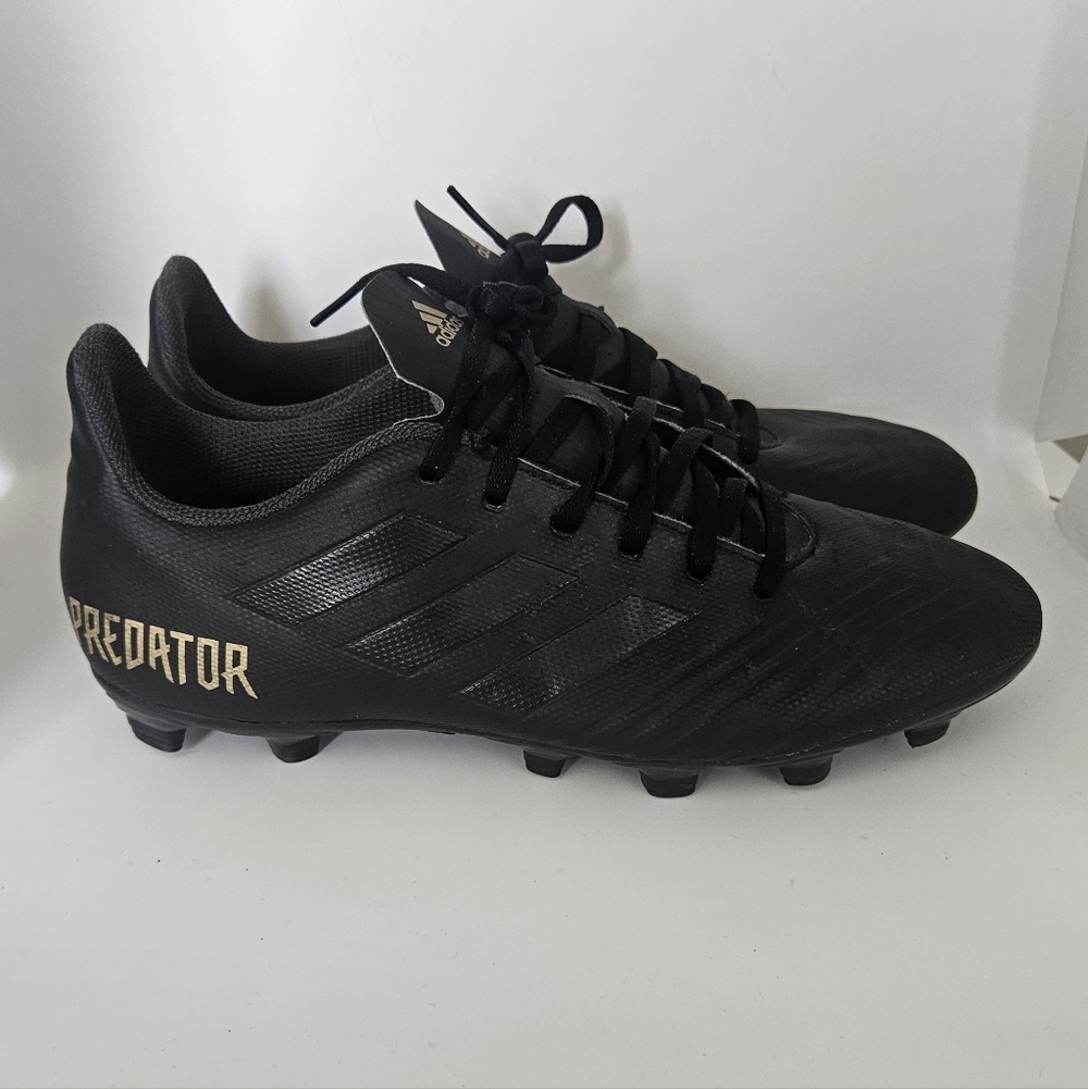 Adidas Predator Firm Ground Soccer Cleats – Black/Gold (Men’s 8.5)